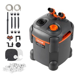 Aquarium Filter 172GPH, Canister Filter 30 Gallon, Ultra-Quiet Internal Aquarium Filter with UV Protection, Submersible Power Filter with Multiple Function for Fish Tanks, 8W