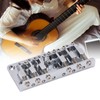6 String Metal Bridge Replacement Adjustable Saddle Bridge Stringed Instrument