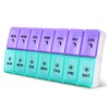 DANYING Large Pill Organizer 2 Times a Day, Weekly Pill