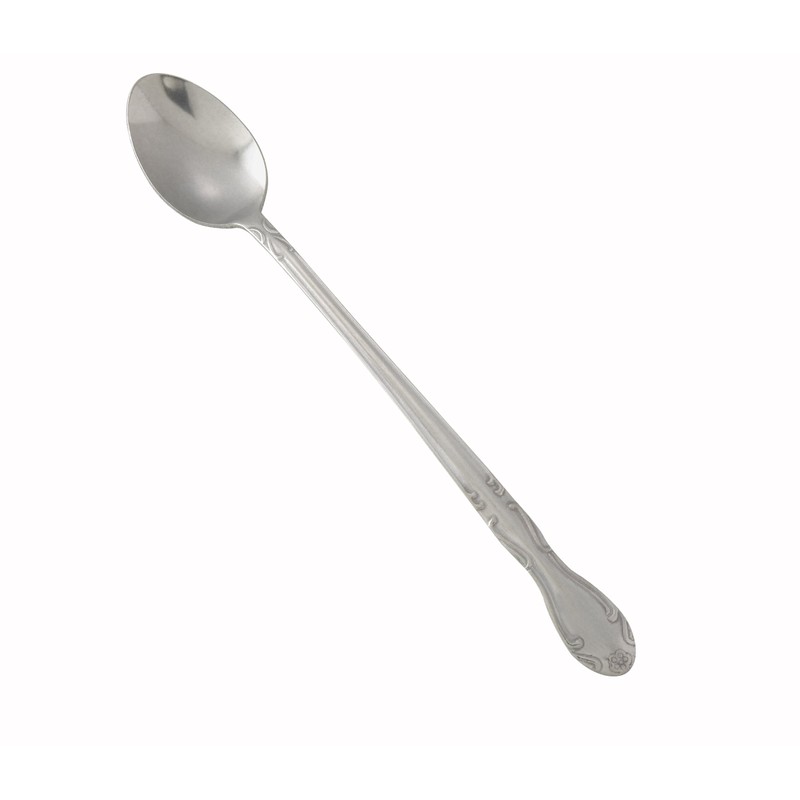 Winco 12-Piece Elegance Iced Teaspoon Set, 18-0 Stainless Steel,Silver