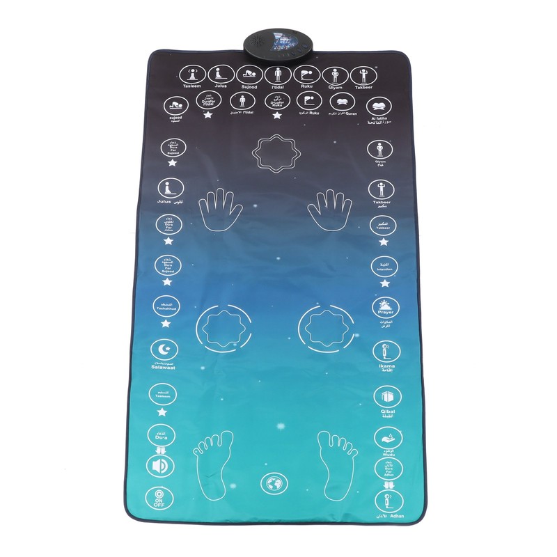 Electronic Muslim Prayer Mat 7 Languages Smart Touch Sensitive Educational