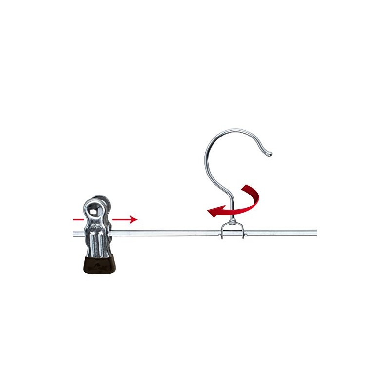 Mawa by Reston Lloyd Non-Slip Space-Saving Clothes Hanger for Pants