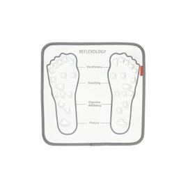 KIKKERLAND KAR43 Foot Massager Mat, White, W12.6 x D12.6 x H0.3 inches (32 x 32 x 0.8 cm)
