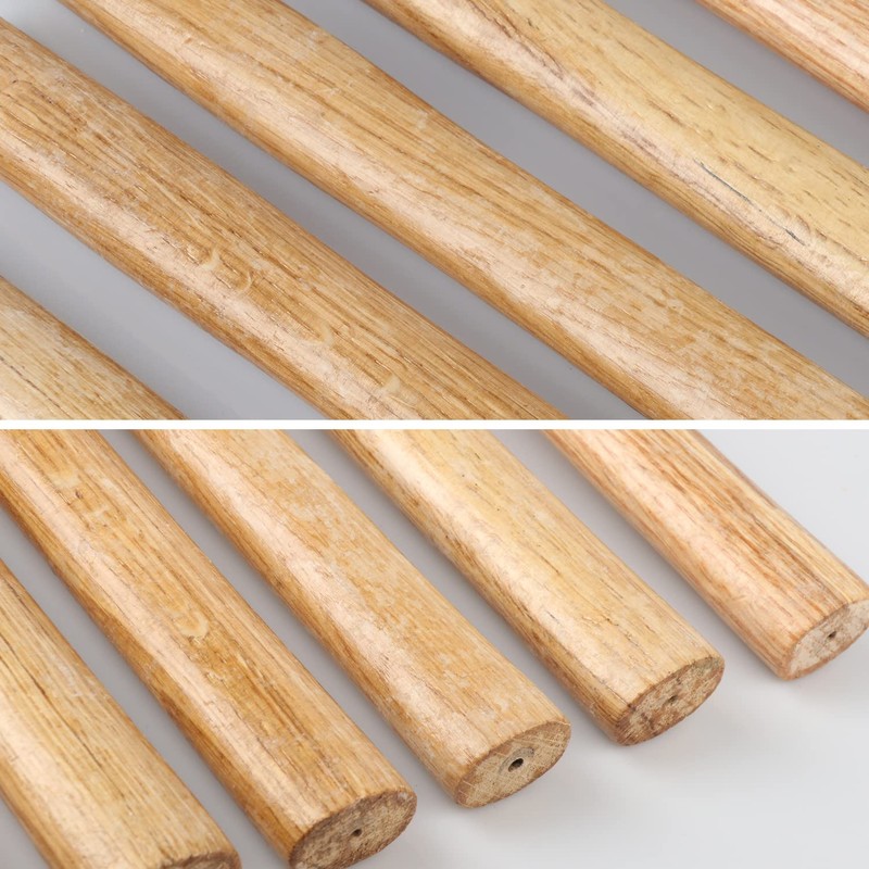 GNIEMCKIN Wood Hammer Handle, 7 Pack Replacement Hammer Handles, Easy