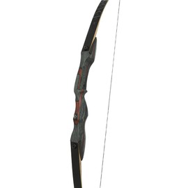 October Mountain Mountaineer Dusk Recurve Bow 62 in. (Black, RH, 50, Pounds)
