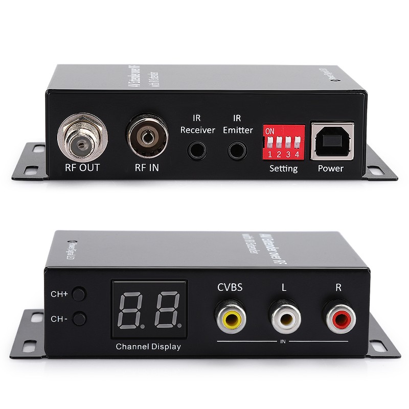 Digital Set Top TV Box RF AV Extender Repeater Adapter