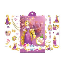Fashion Yo 4 Sheets Kids Girls Princess Mermaid Temporary Tattoos Sticker Birthday Party Bag Fillers Favors Supplies Gifts Goodies,Fake Waterproof Temporary Tattoo Set (Rapunzel)
