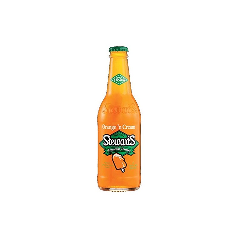 Stewarts Original Orange N' Cream Soda 12 Oz Glass Bottle