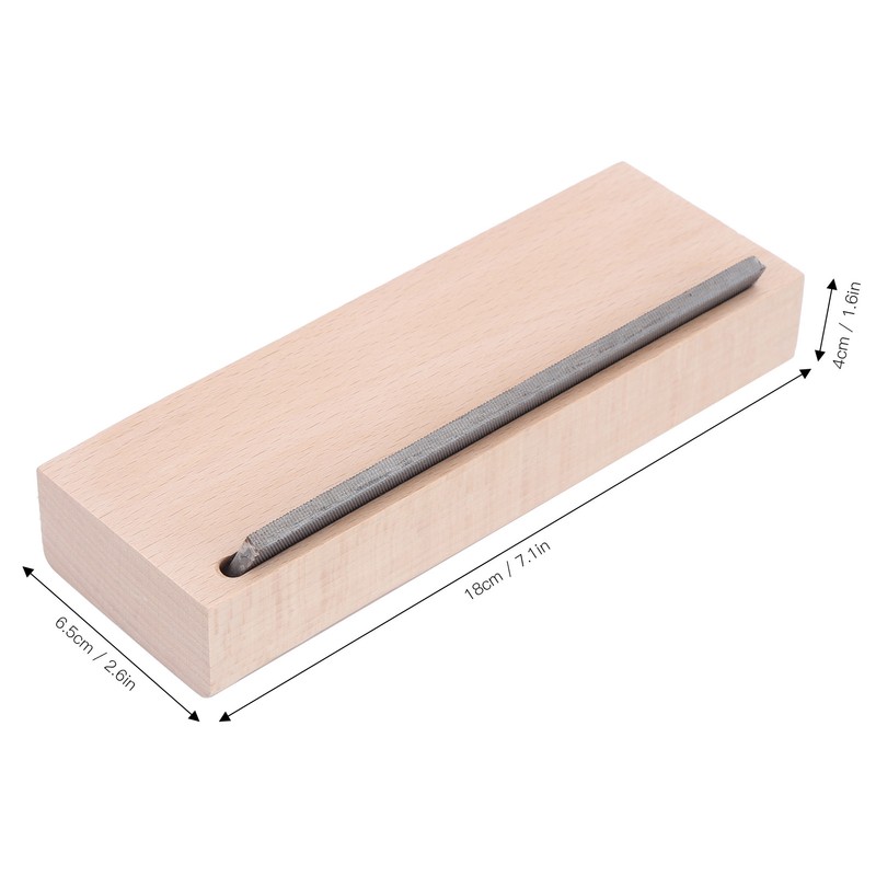 Guitar Fret Beveling File Wooden Cutting Edge Polishing Tool Musical