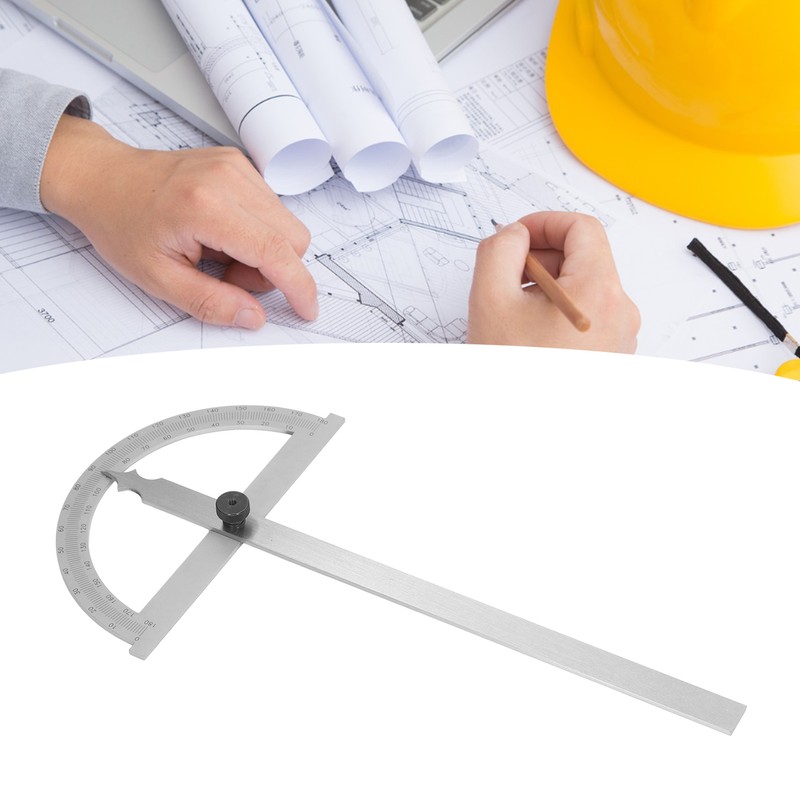 Angle Finder Carbon Steel Fastened Protractor with Scale Multifunctional Round