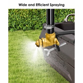 Boomless Sprayer Nozzle, ATV Point Type Spray Fits for ATV Spot Sprayer, Wide Spray Range Up to 31FT, Black