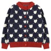 SMILING PINKER Baby Toddler Girls Cardigan Heart Knit Crew Neck