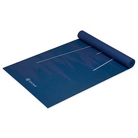 Gaiam - Tapete de yoga con estampado, antideslizante para ejercicio y fitness para todo tipo de yoga, pilates y ejercicios en el suelo                