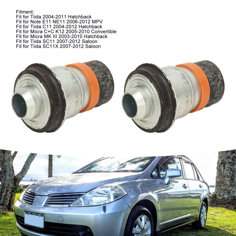2PCS Front Subframe Rear Bush Reduce Vibration Improve Stability 54467