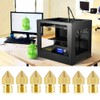 22pcs 3D Printer Nozzles,MK8 Brass Extruder Nozzle Print Head and