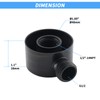 UCLIMAA Wall Supply Elbow for Handshower, Brass Round Wall Mount
