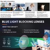 Blue Light Blocking Glasses Square Nerd Eyeglasses Frame Fashion Anti