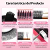 Extensiones De Pestañas Masscaku Mink U-5d 8-15mm Mix