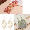 NARAMAX 100PCS Hollow Leaf Charms Oranaments Pendants Metal Hollow Tree