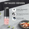 Automatic Gravity Salt and Pepper Grinder Set with LED Light