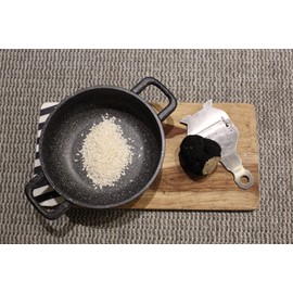 Olympia Hard Cook 7.9 Inch Round Non-Stick PFOA-Free Die-Cast Aluminum Casserole Pan, 3.5 L Capacity, Made in Italy