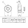Iron Small Hex Nut M16-1 Type P=1.5 Uniqlo Plated ●