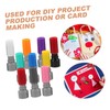 DOITOOL 10pcs DIY Engraved Seal Stamp Making Tool Round Ink