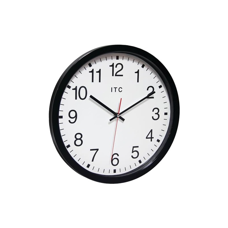 Infinity Instruments 14 inch Shatter Resistant Round Non-Ticking Silent Battery