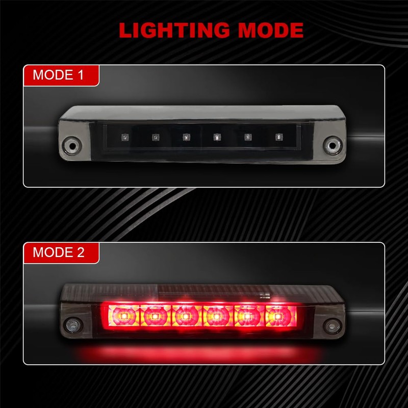 DimFlux Third Brake Light Assembly LED High Mount Stop Light