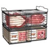 NADAMOO Freezer Organizer Bins, 2 Pack Large Expandable Stackable Chest