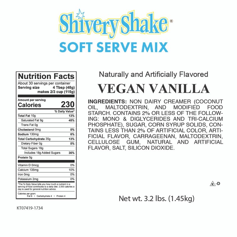 Shivery Shake Soft Serve Ice Cream Mix, 3 x 3.2