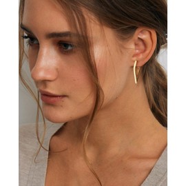 YADOCA Gold Hoop Earrings for Women, Sterling Silver Hoop Earrings Hypoallergenic Geometric Huggie Earrings Small Hoop Earring for Women Girls