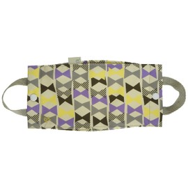 Rootot 6779 Storage for Removed Masks, Washable Mask Case, CJ With Mask Pattern, ribbon