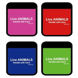 DryFur Pet Carrier Comfort Grips - Live Animals (Red)