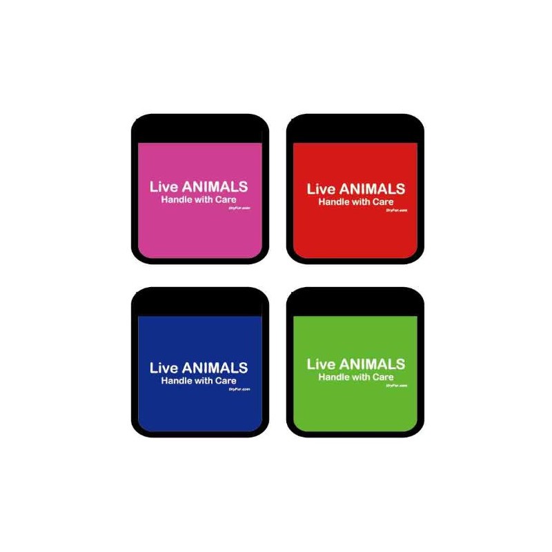 DryFur Pet Carrier Comfort Grips - Live Animals (Red)