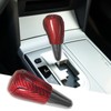 BLAKAYA Compatible with Carbon Fiber Gear Shift Knob Head Cover