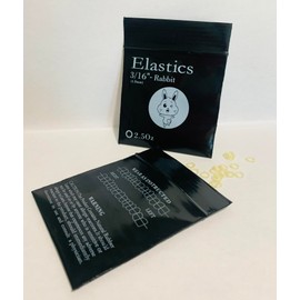 300 unidades - Bandas elásticas de ortodoncia. Pack de 300 bandas elásticas intraorales, bandas de goma dentales. (Amarillo, 3/16"-Light-2.5 oz)