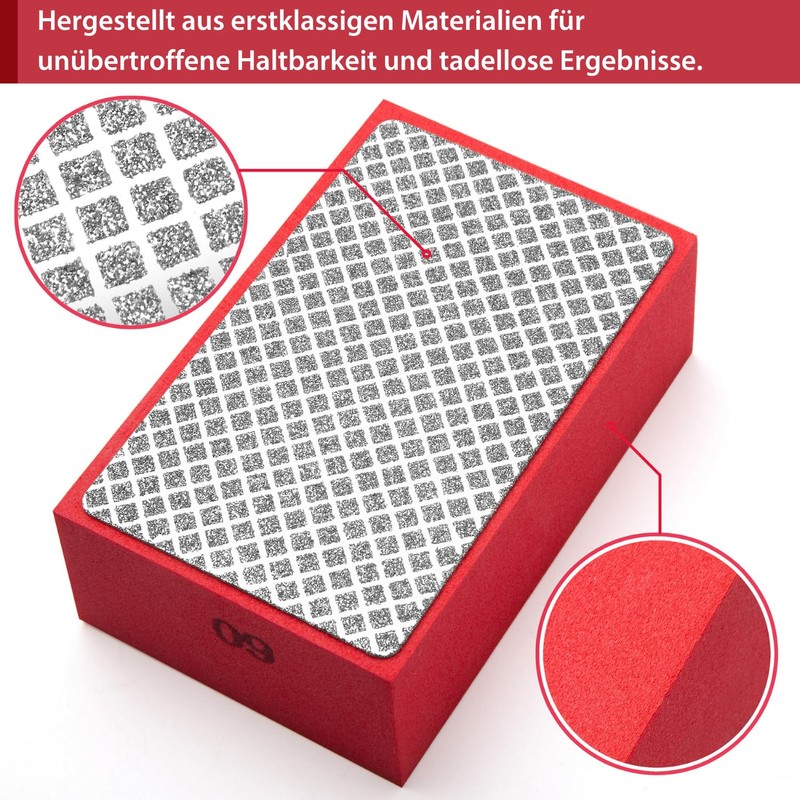 Glass Grinding x 4 Pieces Tile Grinding 60/100/200/400 Diamond Sanding