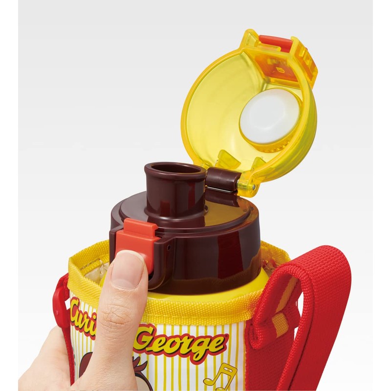 Skater KSTCH4-A Curious George Water Bottle, 13.5 fl oz (400