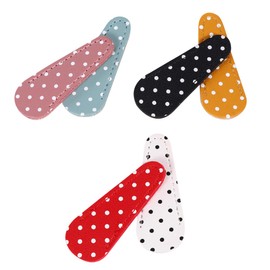 BIUDECO Leather Scissors Cover Protector 6-Piece Portable Sheath for Embroidery Scissors Travel-Friendly Storage Bag Tight Fit for Craft Enthusiasts