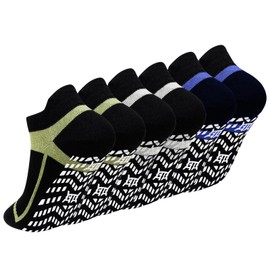 ZAKASA Rutschfeste Yoga Stoppersocken Herren: Anti Rutsch Pilates Socken with Grip Baumwolle Füßlinge Nahtloses für Trampolin Gymnastik Gym EU 39-42 Farbe 3 Paar