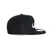 True Heads Moustache Black Snapback Baseball Cap