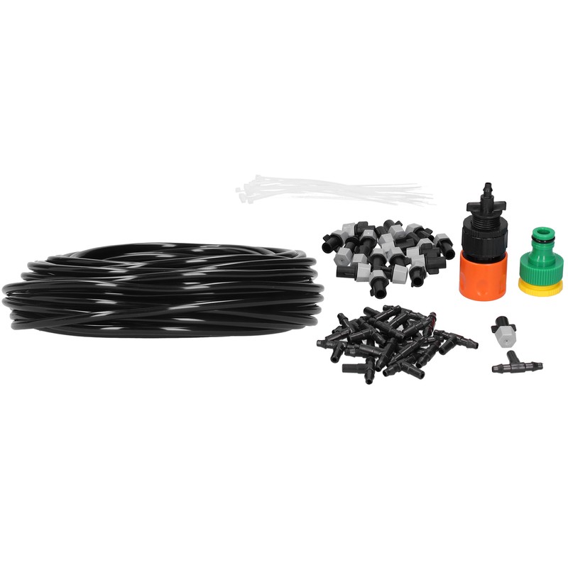 20m Garden Irrigation System Misting Sprinkler Nozzle Kit Cooling Watering
