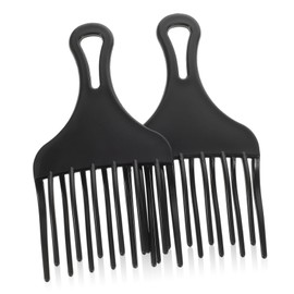 Healeved Professional Hair Stylist Comb Set 2 Pcs Wide Tooth Plastic Hair Comb for Suitable for Barbers Salons and Personal Use