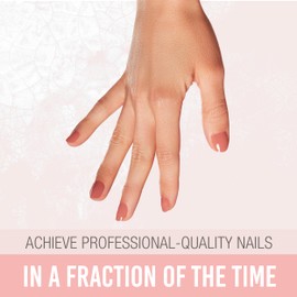 Ardell Nail Addict Semi Cured Gel Nail Strips - Mocha Latte, Long-Lasting Wraps, Easy to Apply Nail Stickers, Cures with UV/LED Lamp, 16 Strips, Nails Kit, 1 Pack