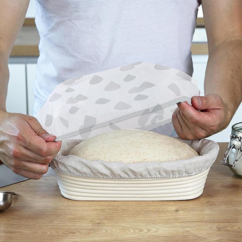 4 Pieces Covers for Proofing Basket, Food Covers, Bread Baking