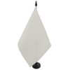 Plain White Table Flag 5'' x 8'' - White Solid