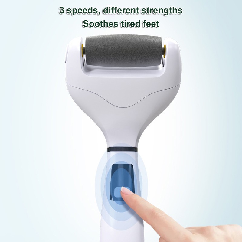 Electric Foot Callus Remover Rechargeable Painless 3 Speed Gentle Exfoliation