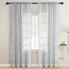 Kotile - Cortinas de encaje gris de 108 pulgadas de