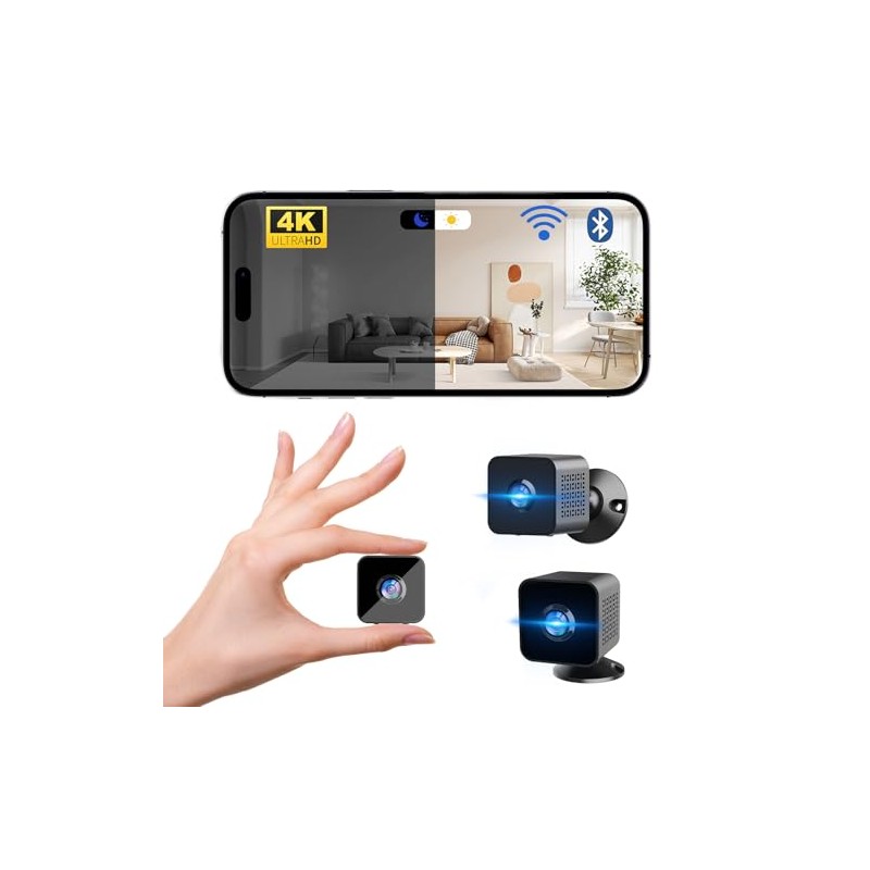 2025 Upgrade 4K HD Mini Camera, WiFi & Bluetooth Camera